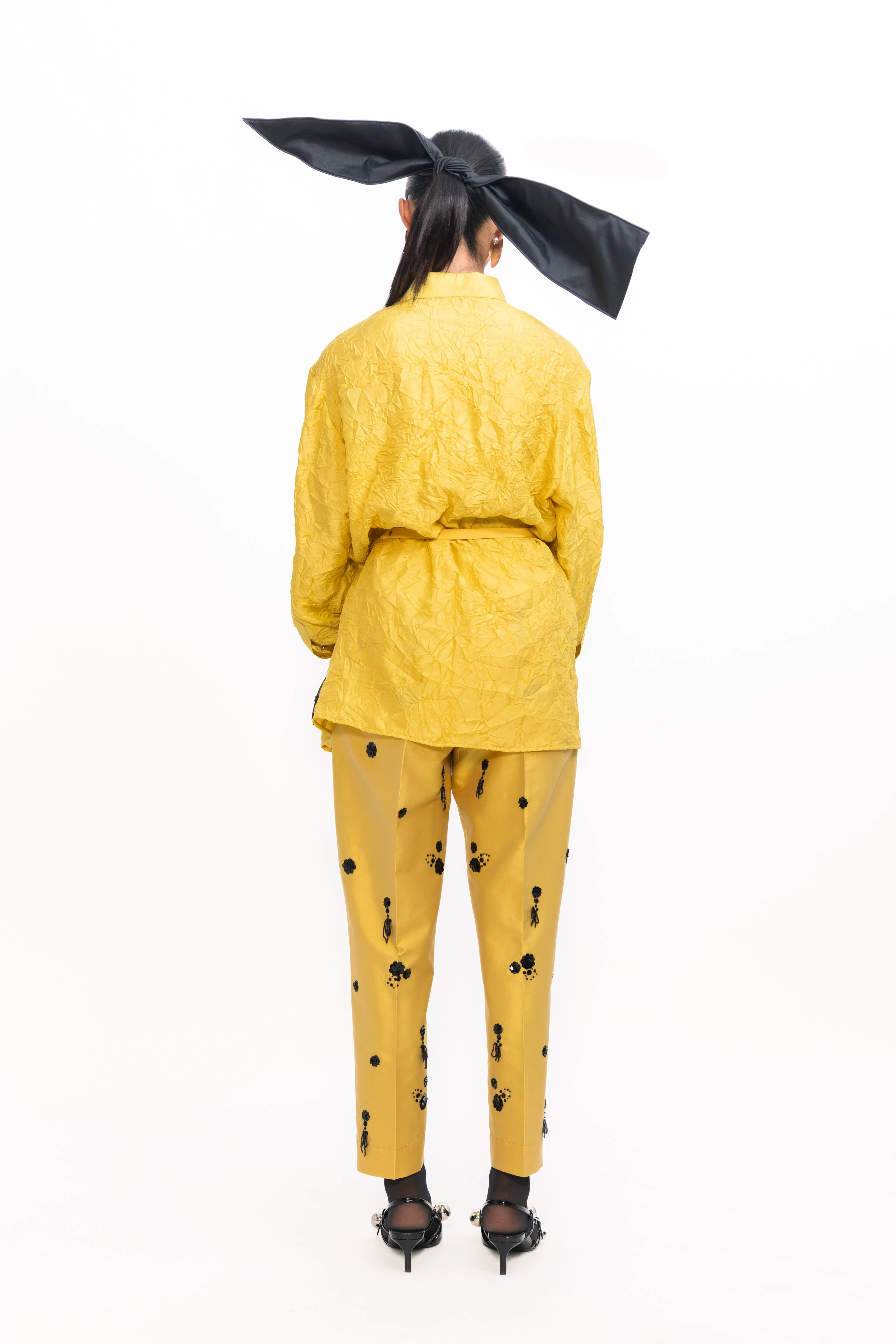 Aloe Sequins Pants - Yellow - Image 5