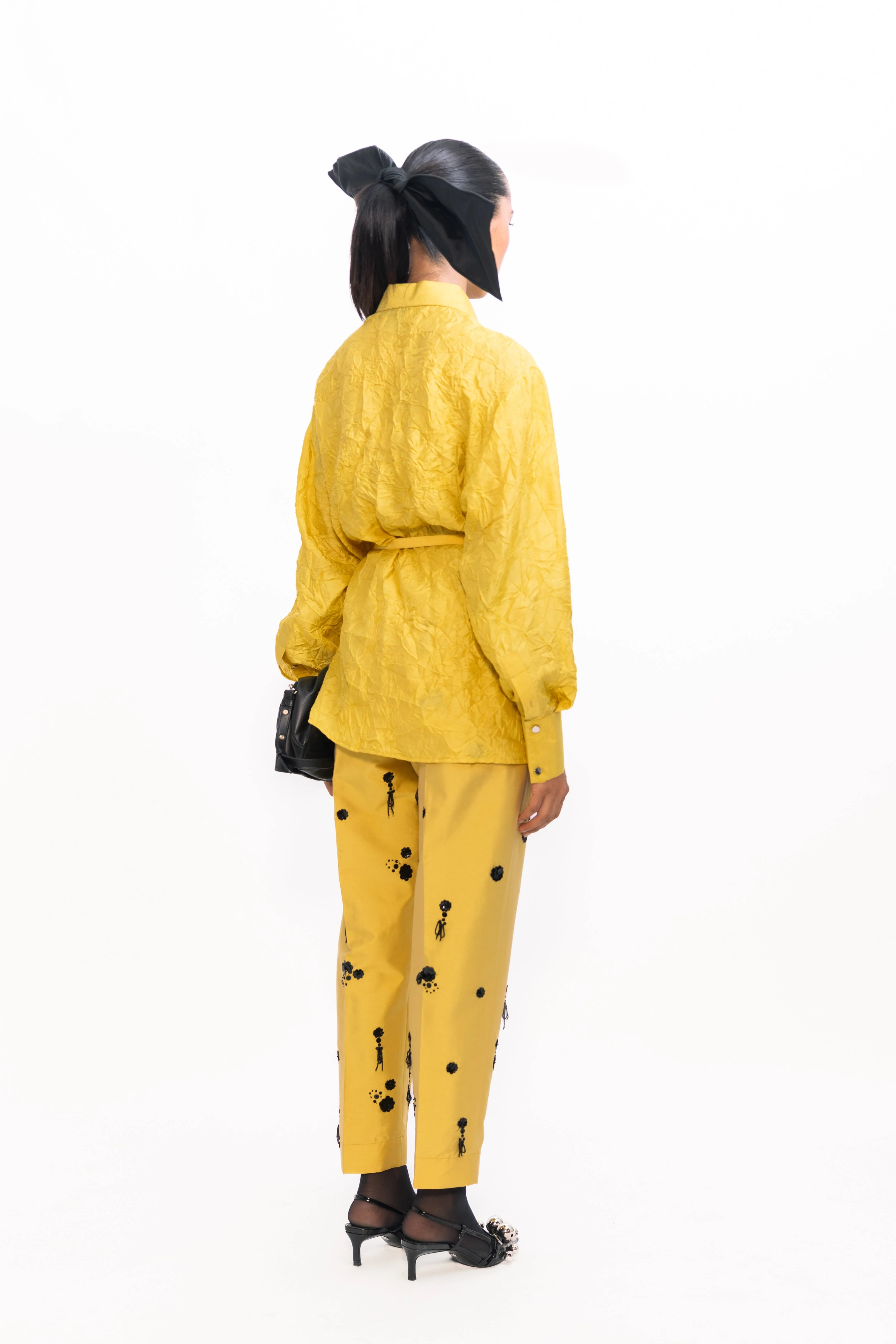 Aloe Sequins Pants - Yellow - Image 6