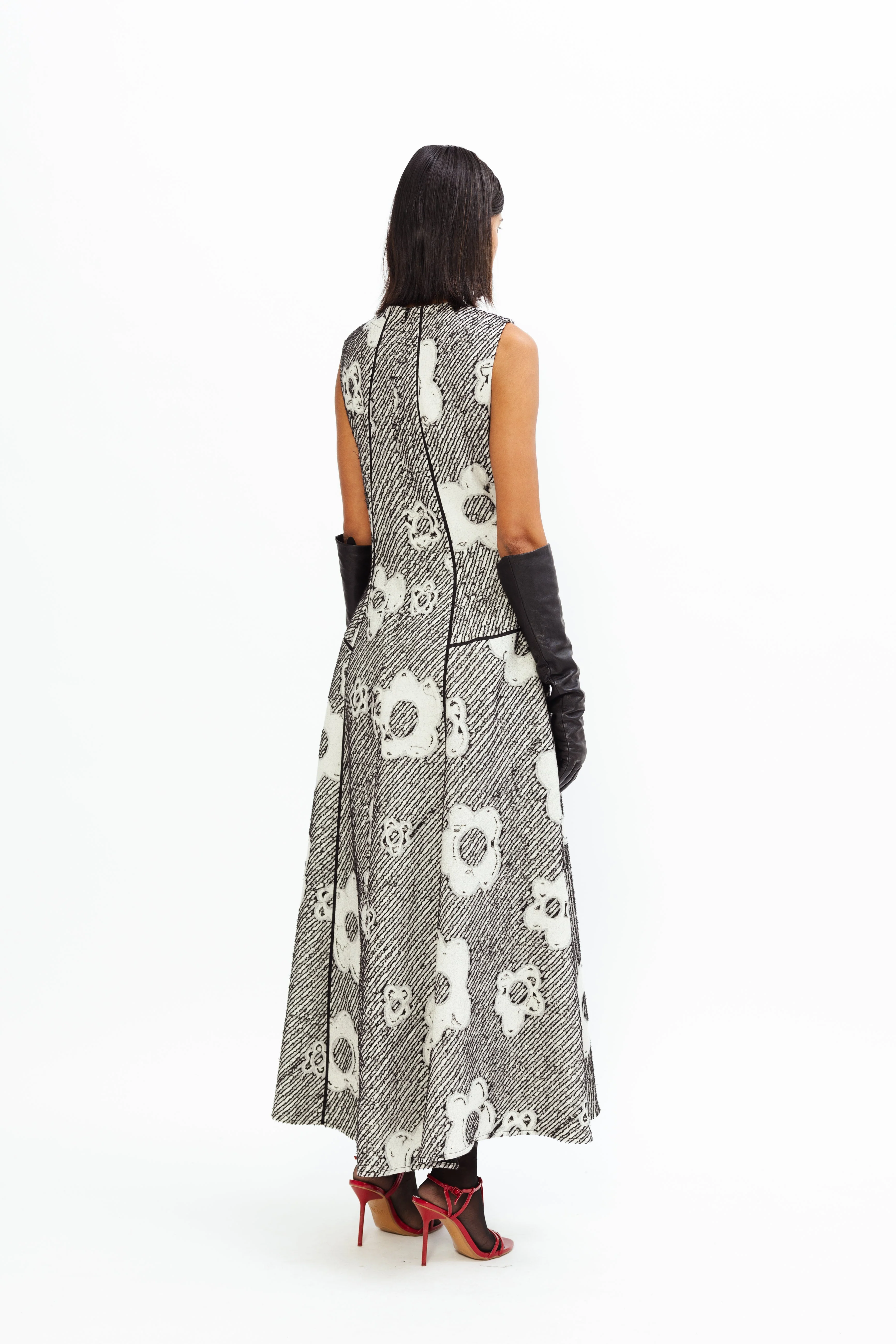 Bennet Woolen Dress - Ivory - Image 5