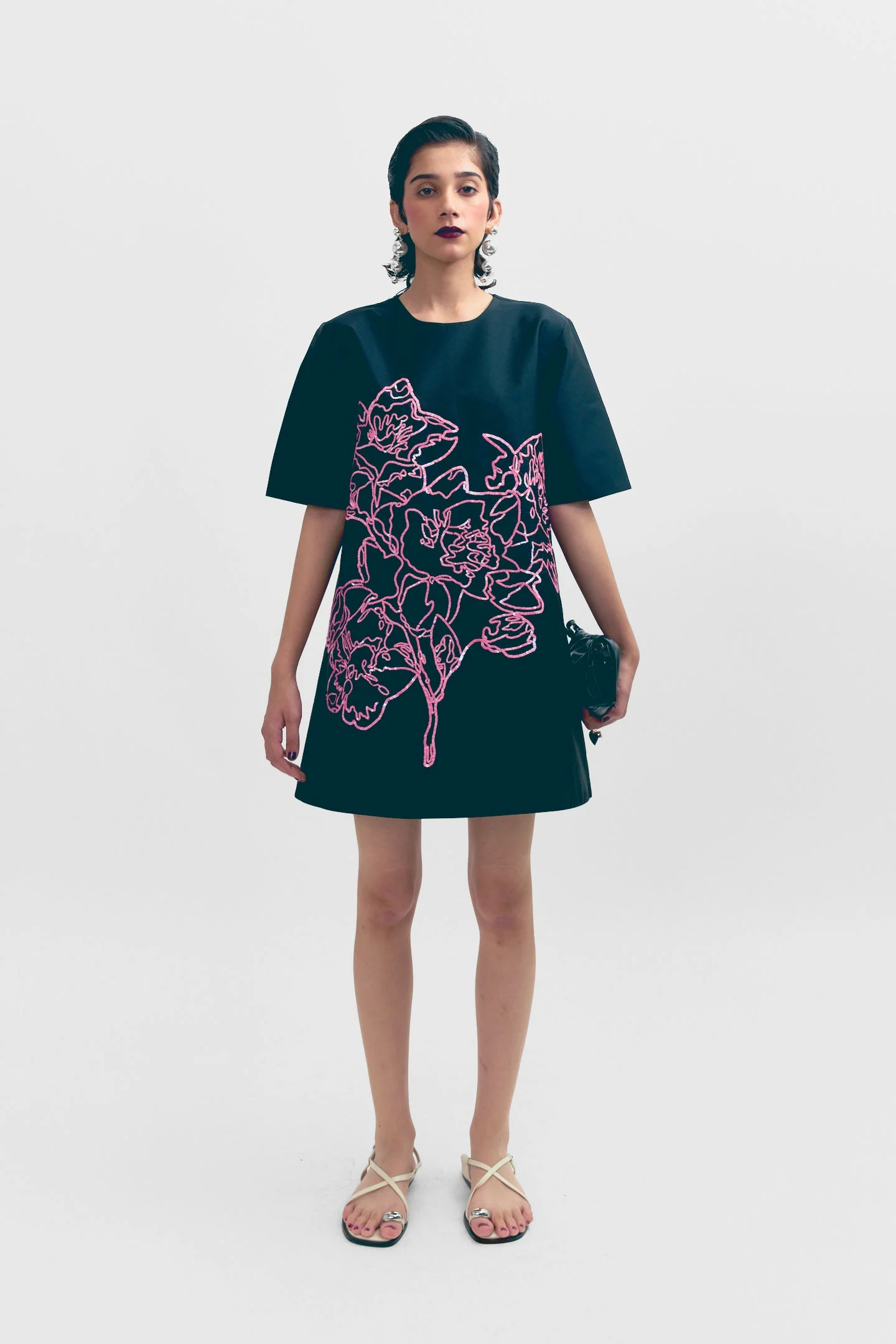 Budapest Sequins Dress - Black