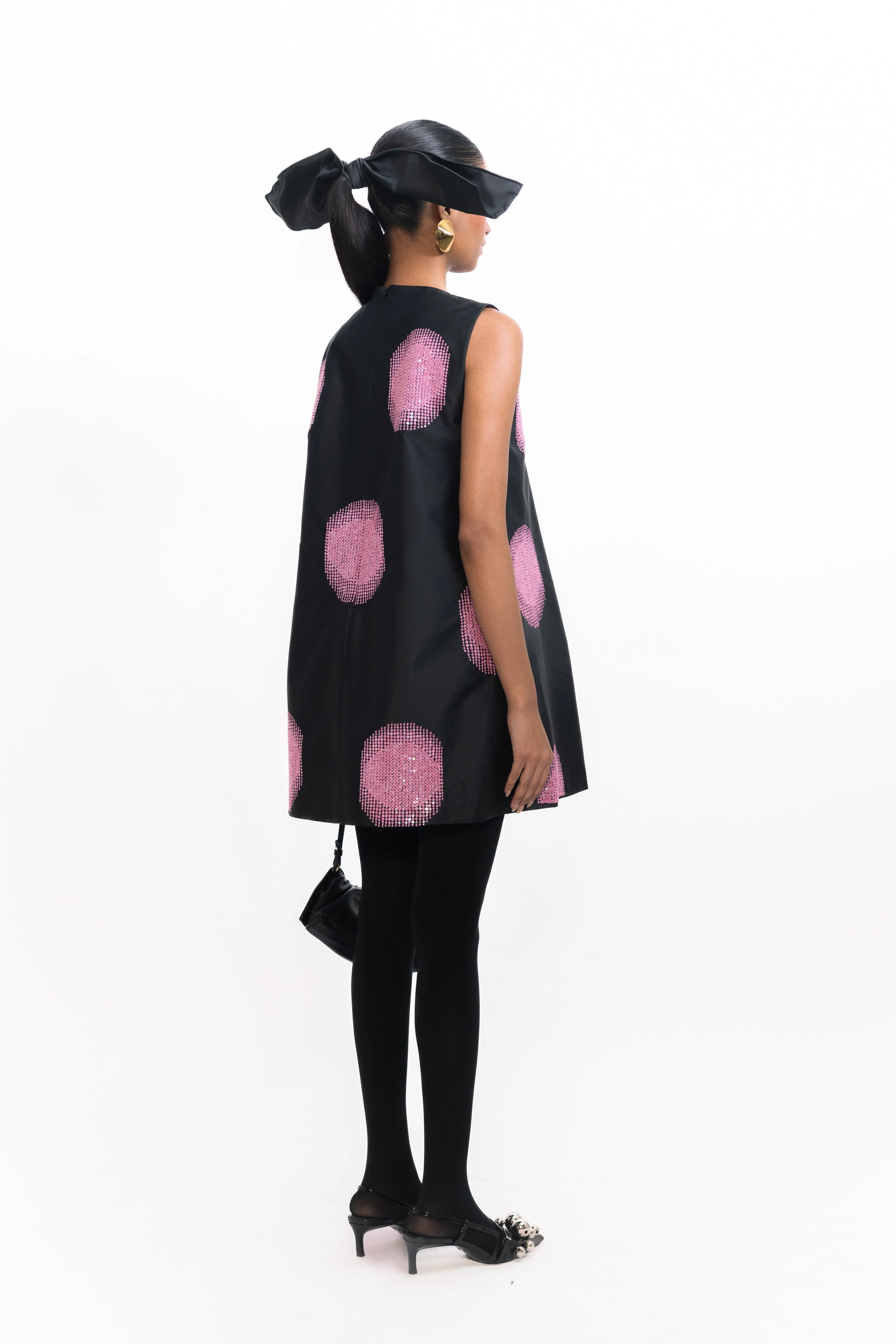 Budapest Sequins Dress - Black - Image 5