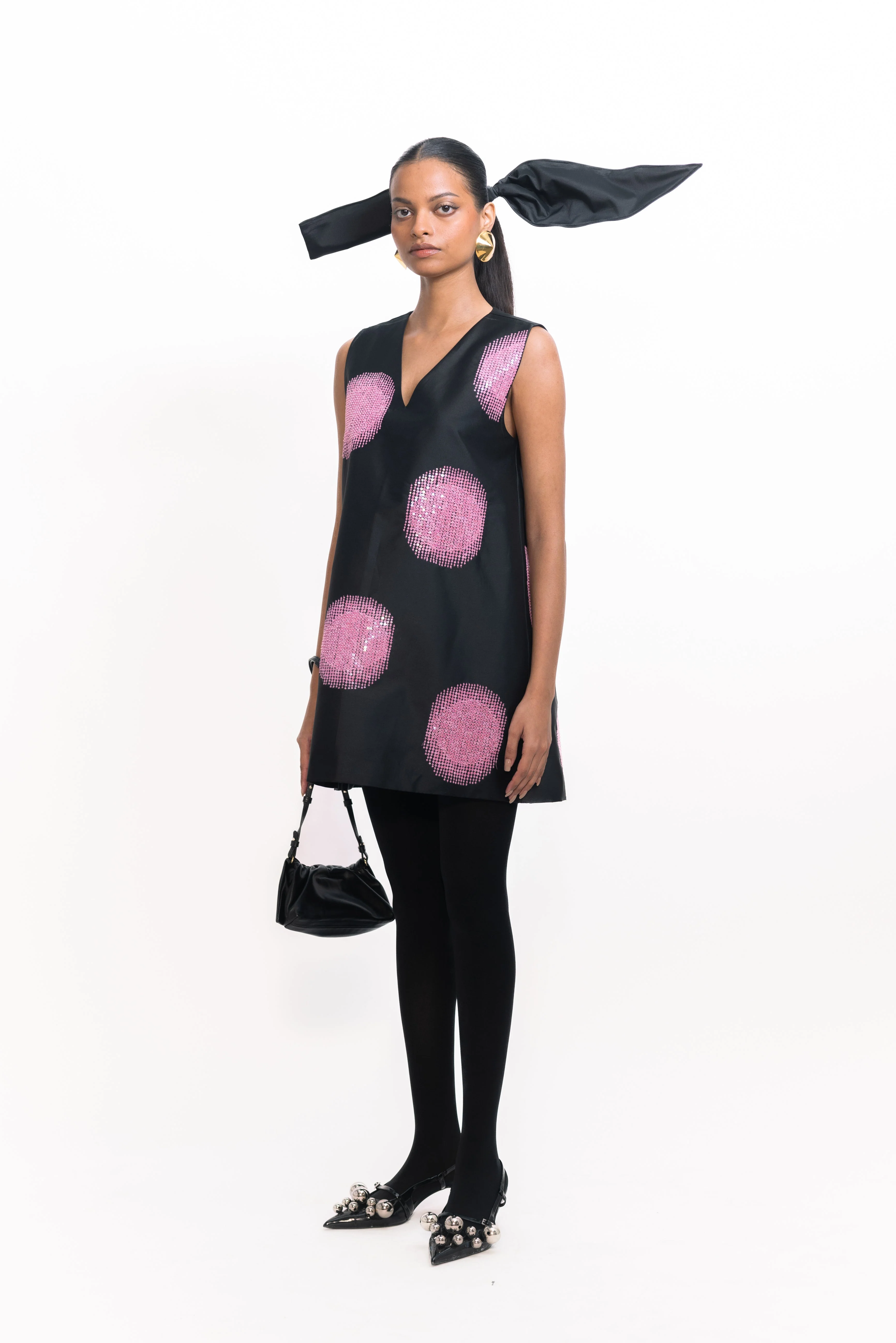 Budapest Sequins Dress - Black - Image 7