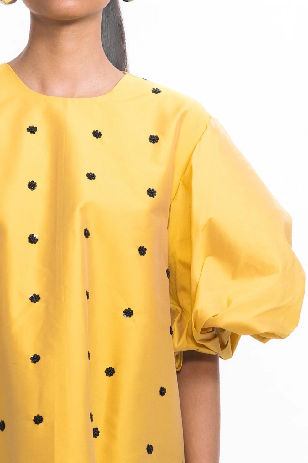 Budapest Sequins Dress - Yellow - Image 2