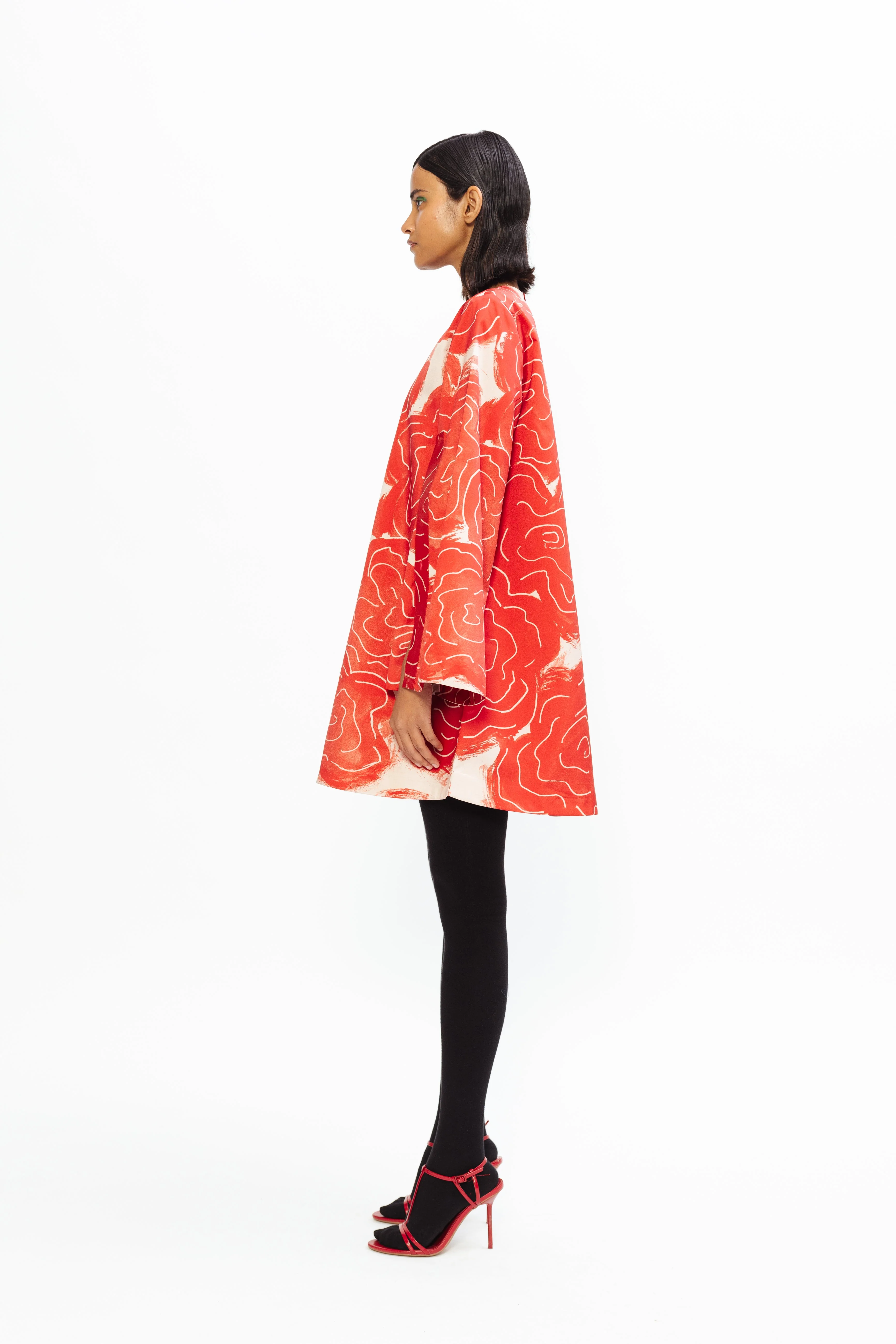 Cara Mini Dress - Red - Image 4