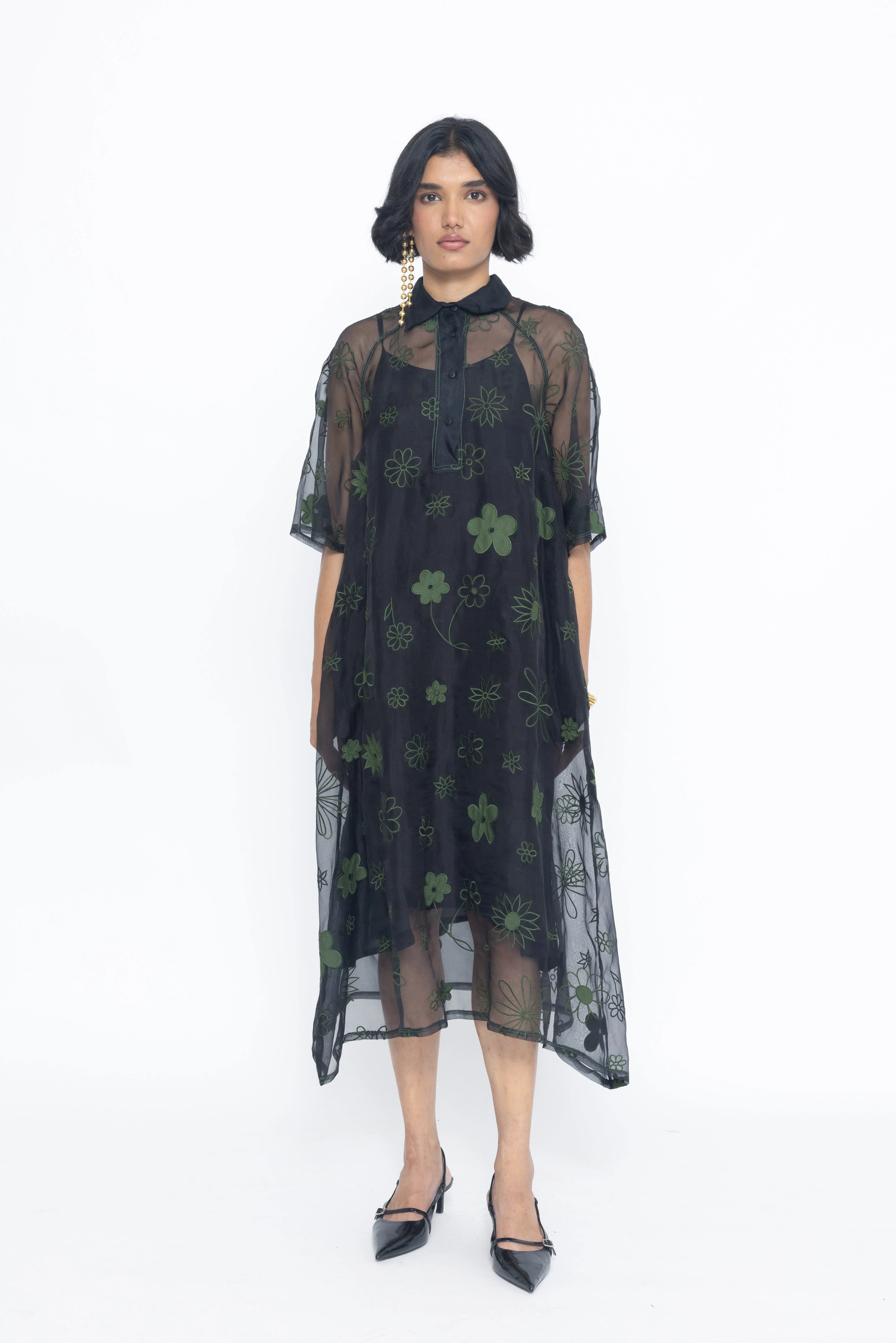 Chess Embroidered Dress