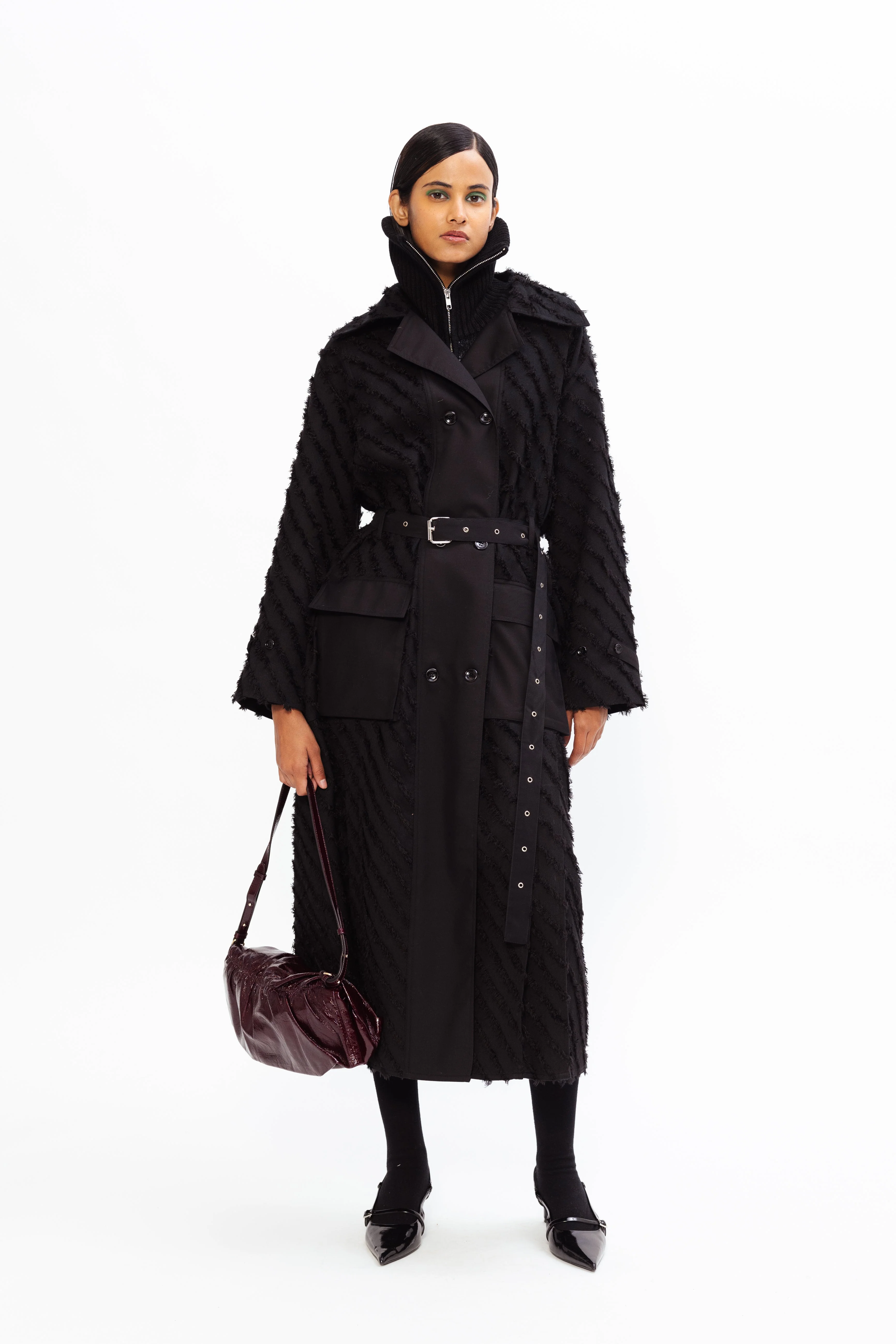 Graphite Wool Coat