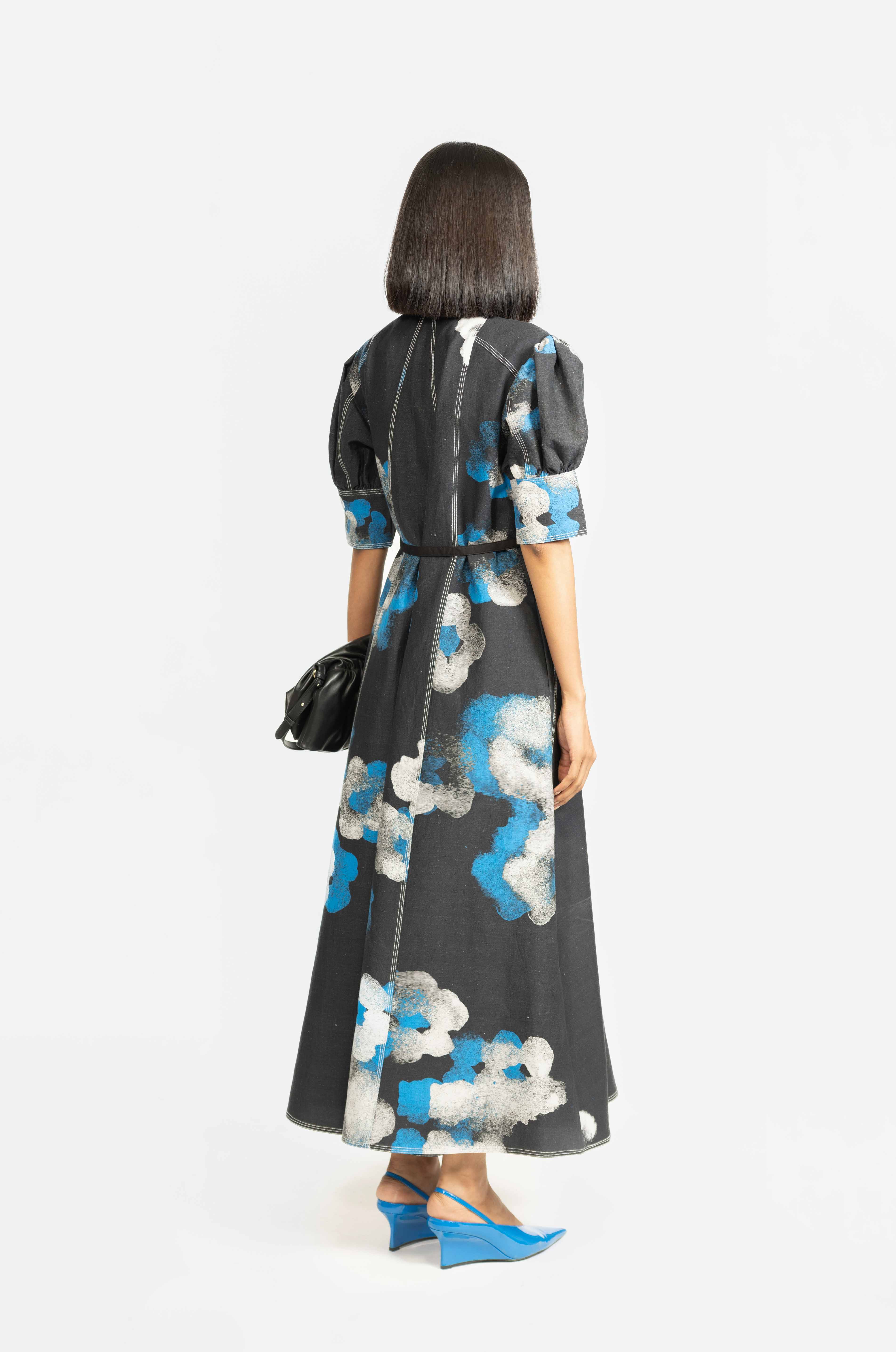 Guilded Linen Dress - Image 5