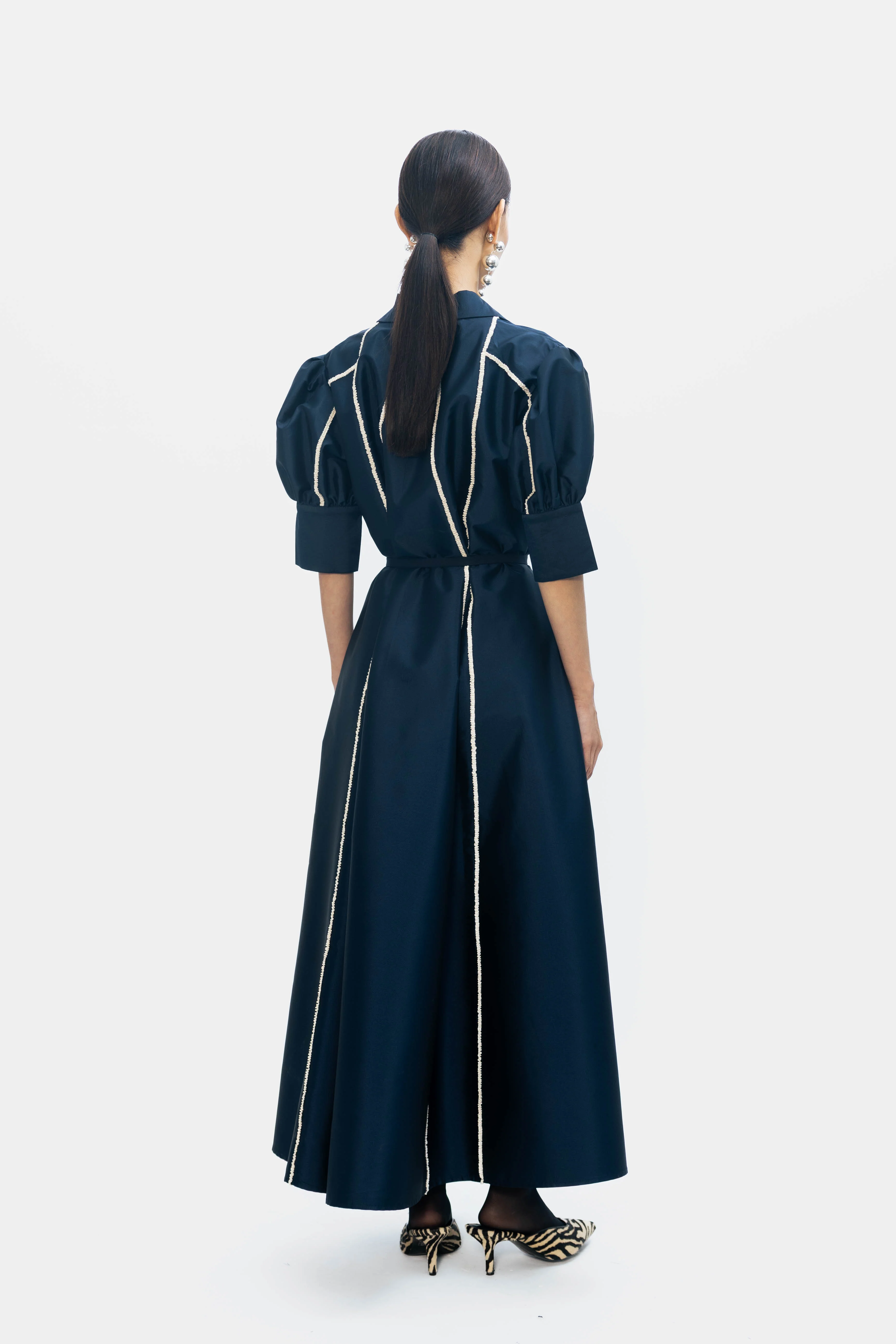 Guilded Dress - Navy - Image 5