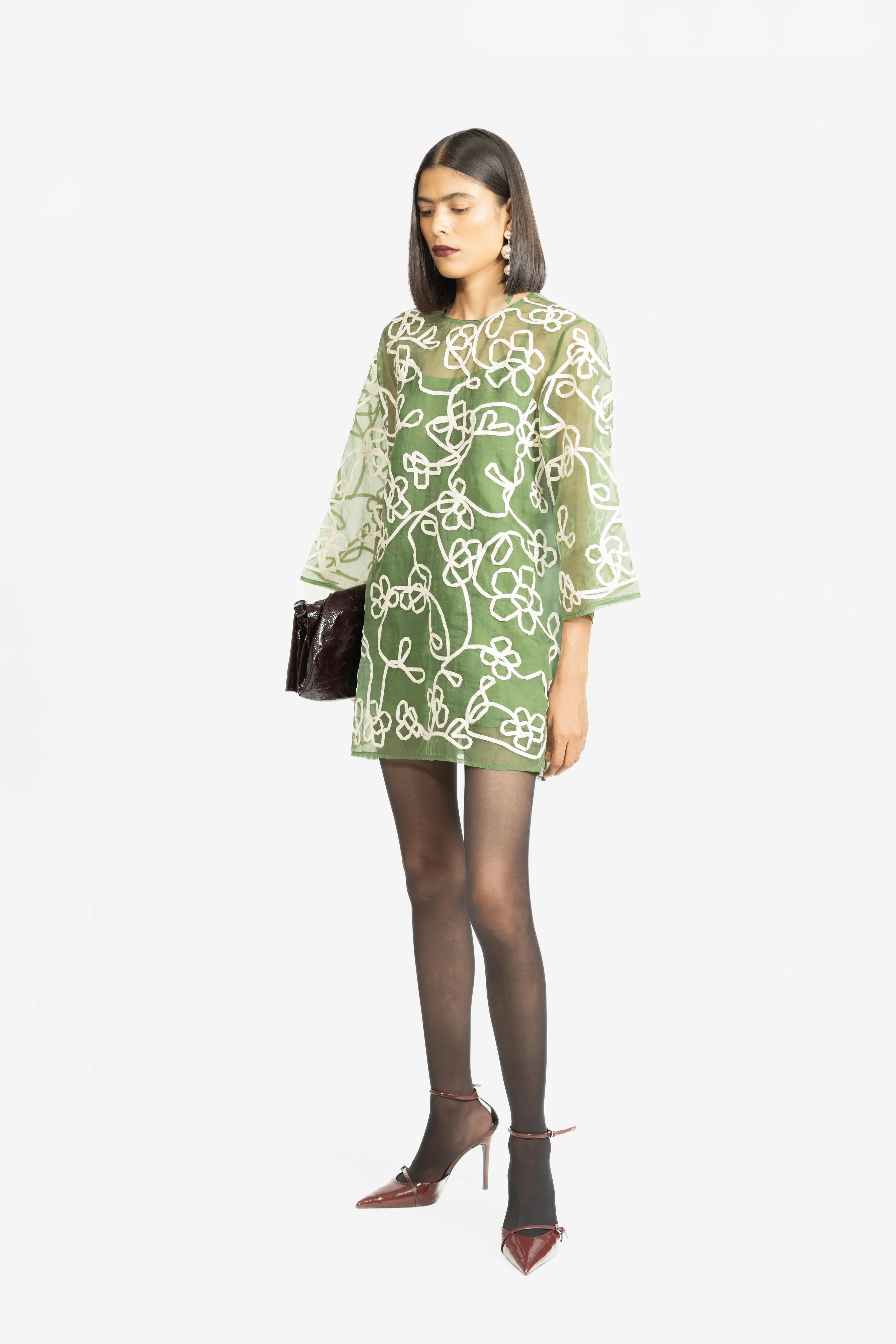 Katya Embroidered Dress - Image 3