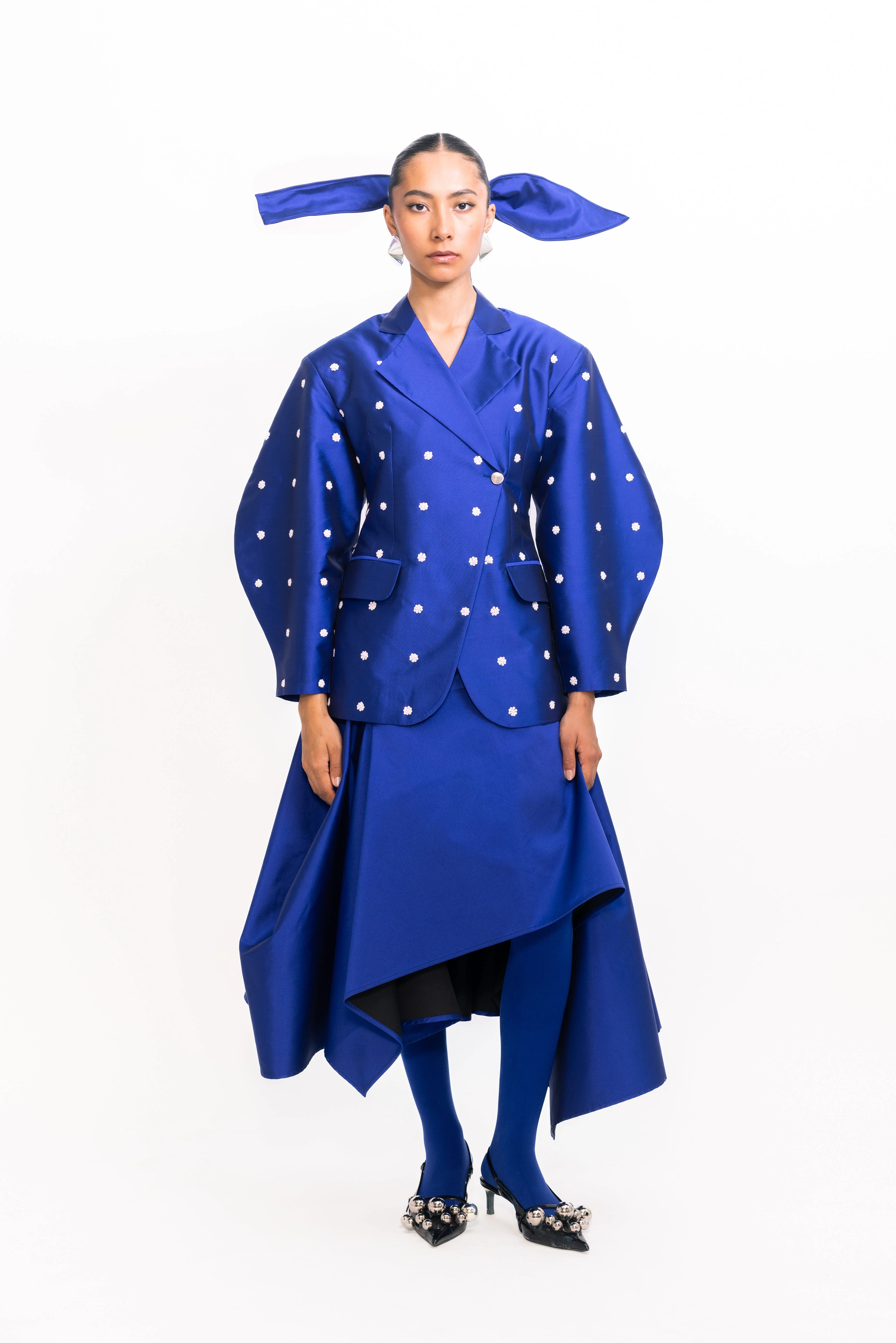 Lamar Sequins Blazer - Cerulean Blue - Image 3