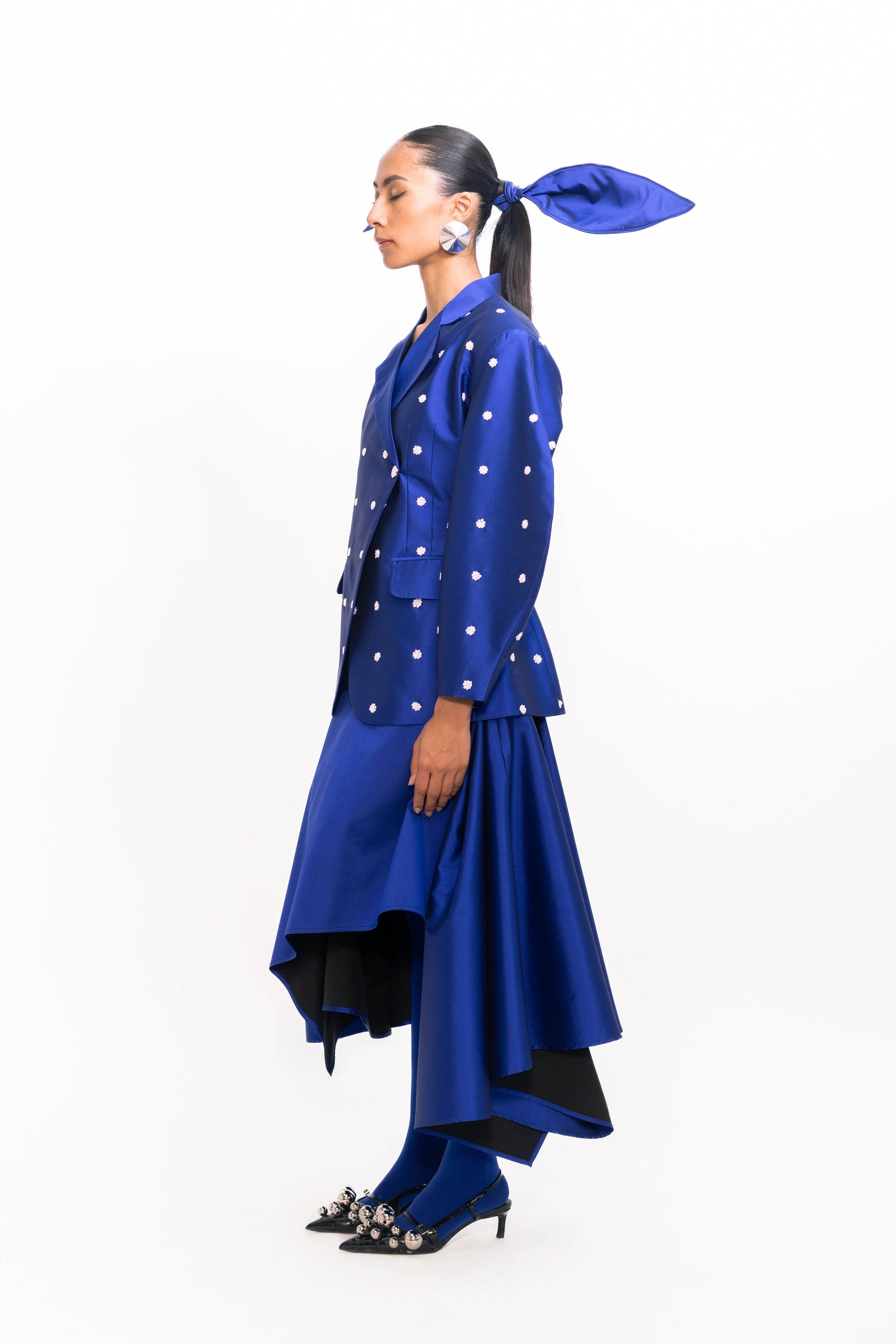 Lamar Sequins Blazer - Cerulean Blue - Image 6