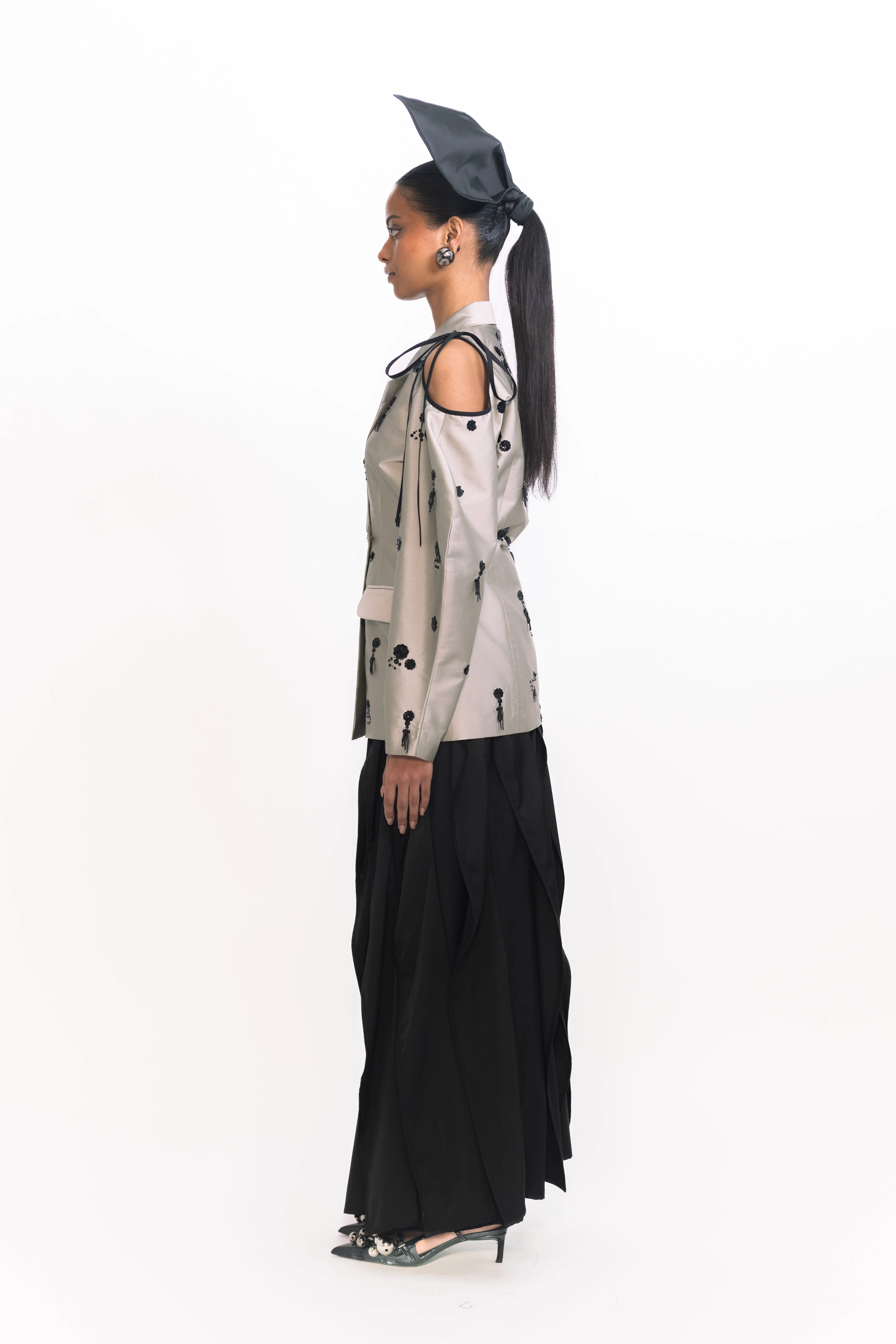 Lamar Sequins Blazer - Silver - Image 6
