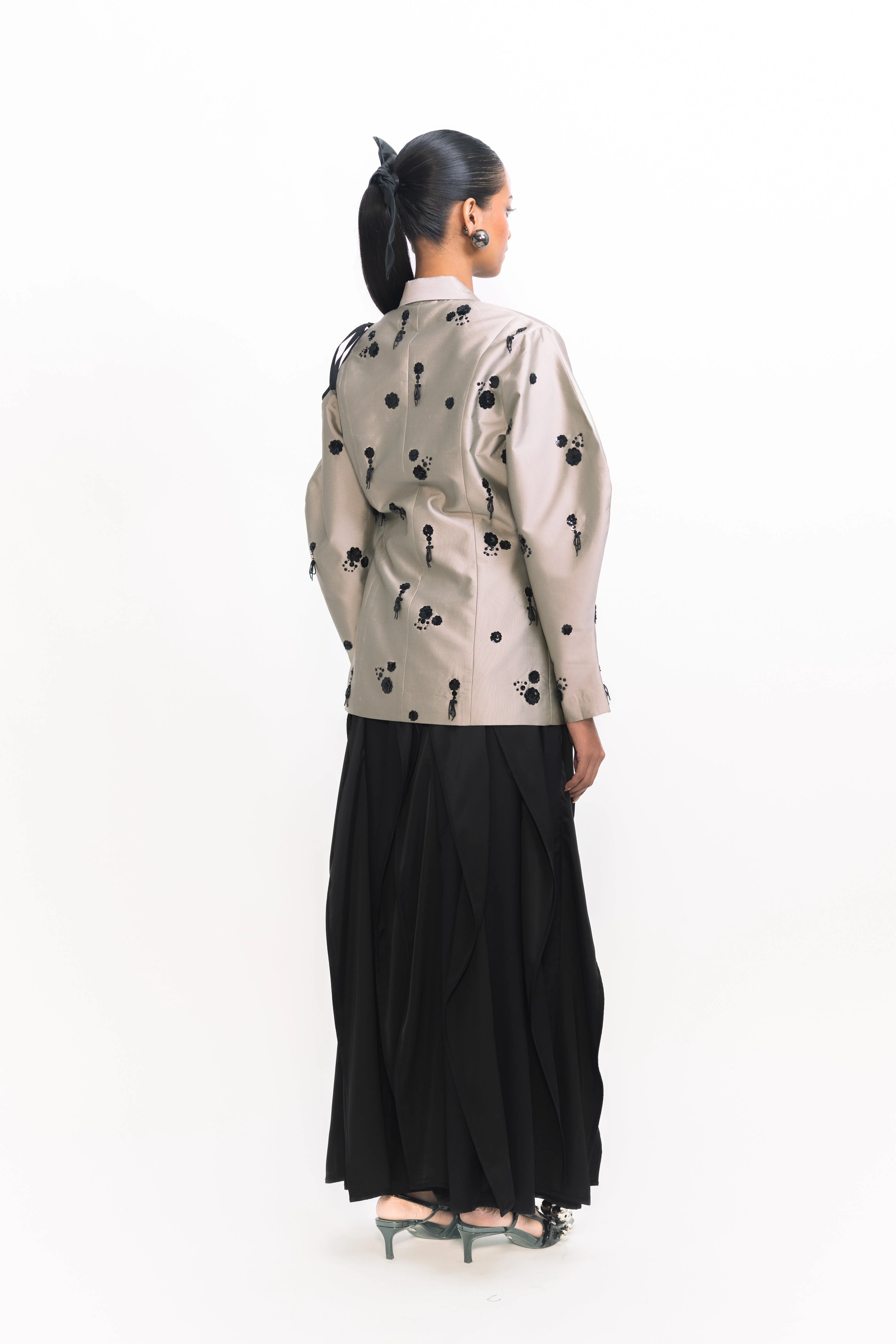 Lamar Sequins Blazer - Silver - Image 8