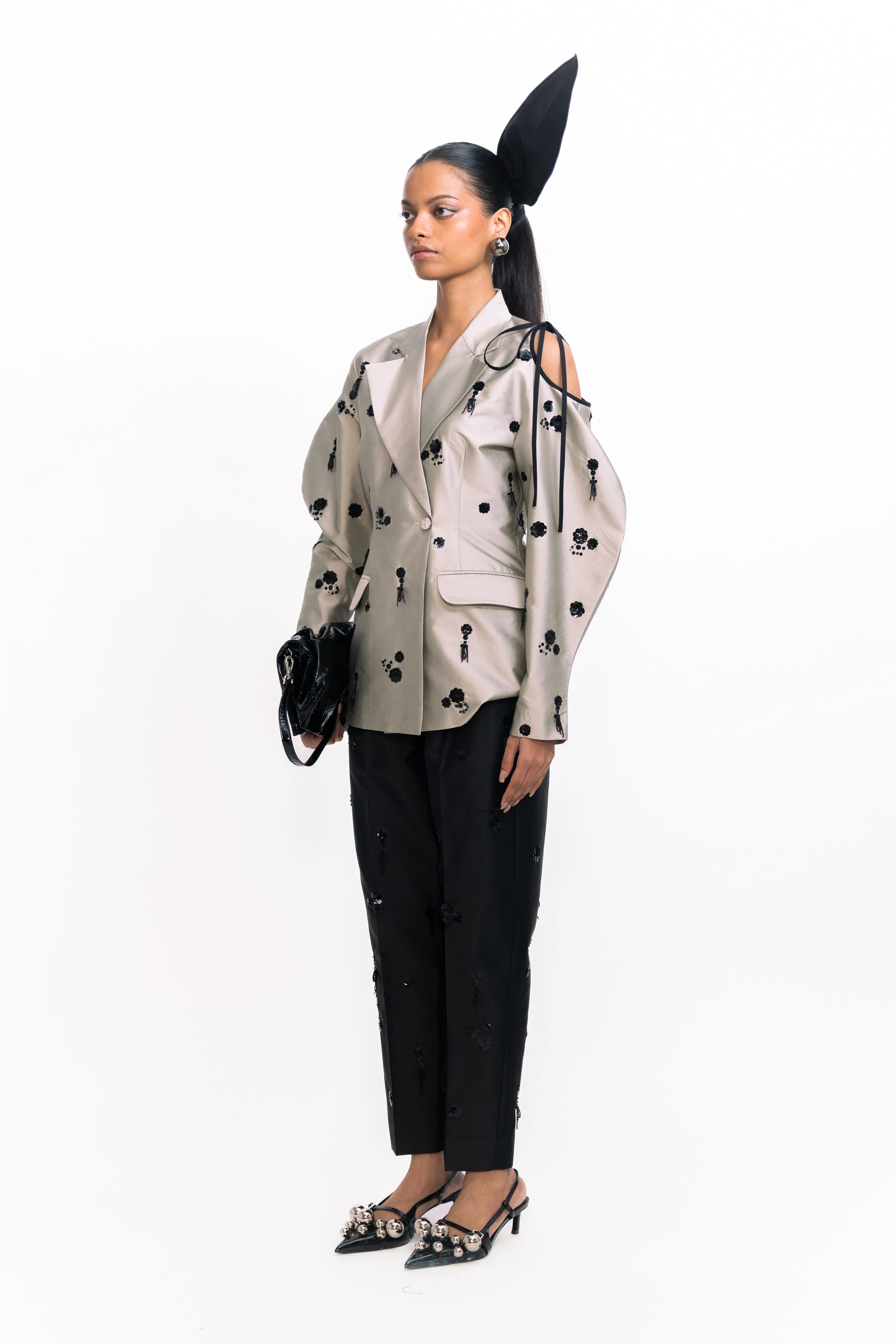 Lamar Sequins Blazer - Silver - Image 9