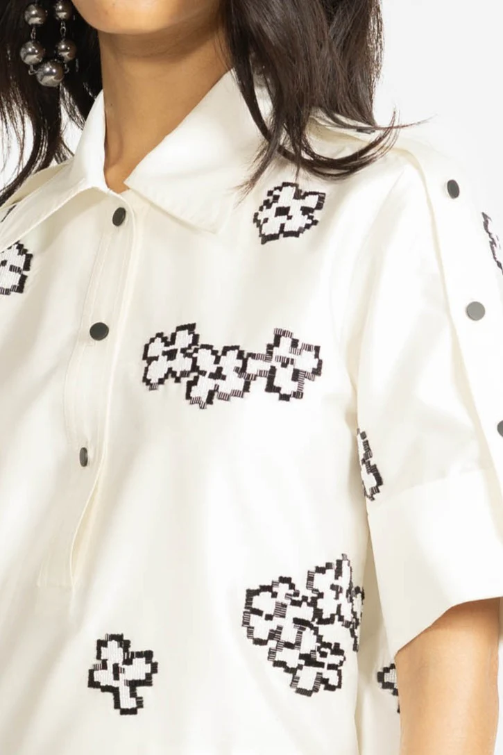 Monroe Dress - Ivory - Image 2