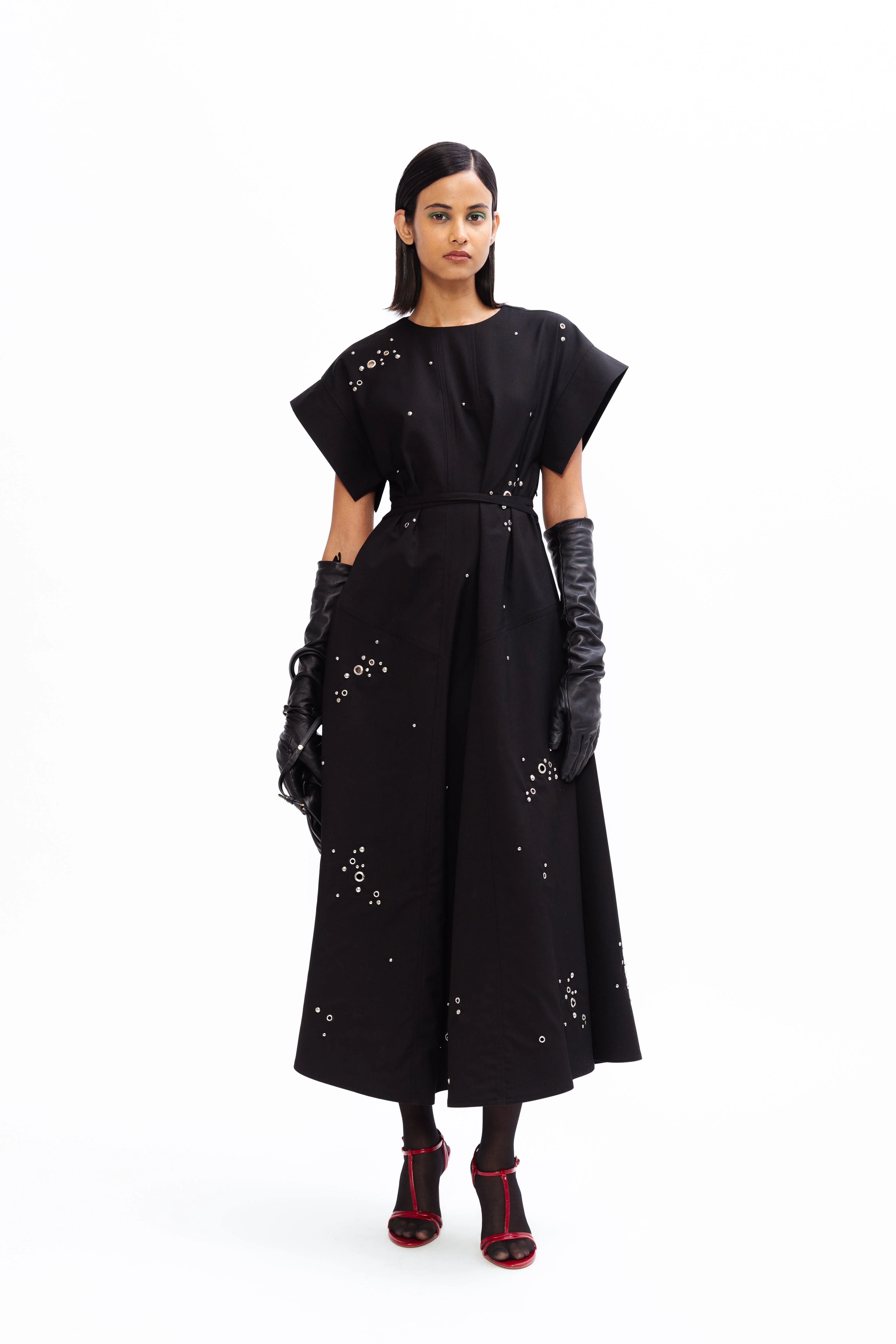 Peony Rivetted Dress - Image 3