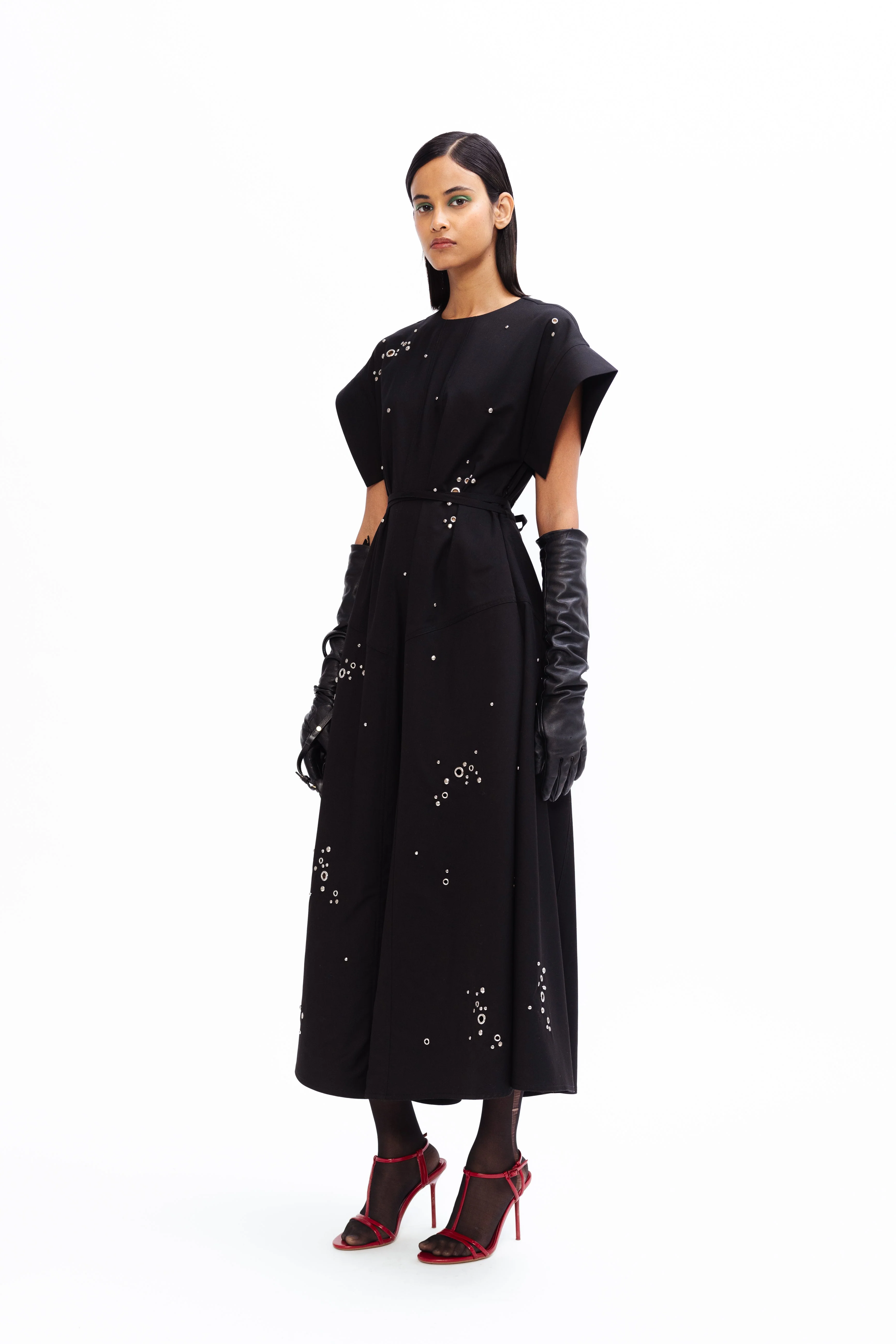 Peony Rivetted Dress - Image 5