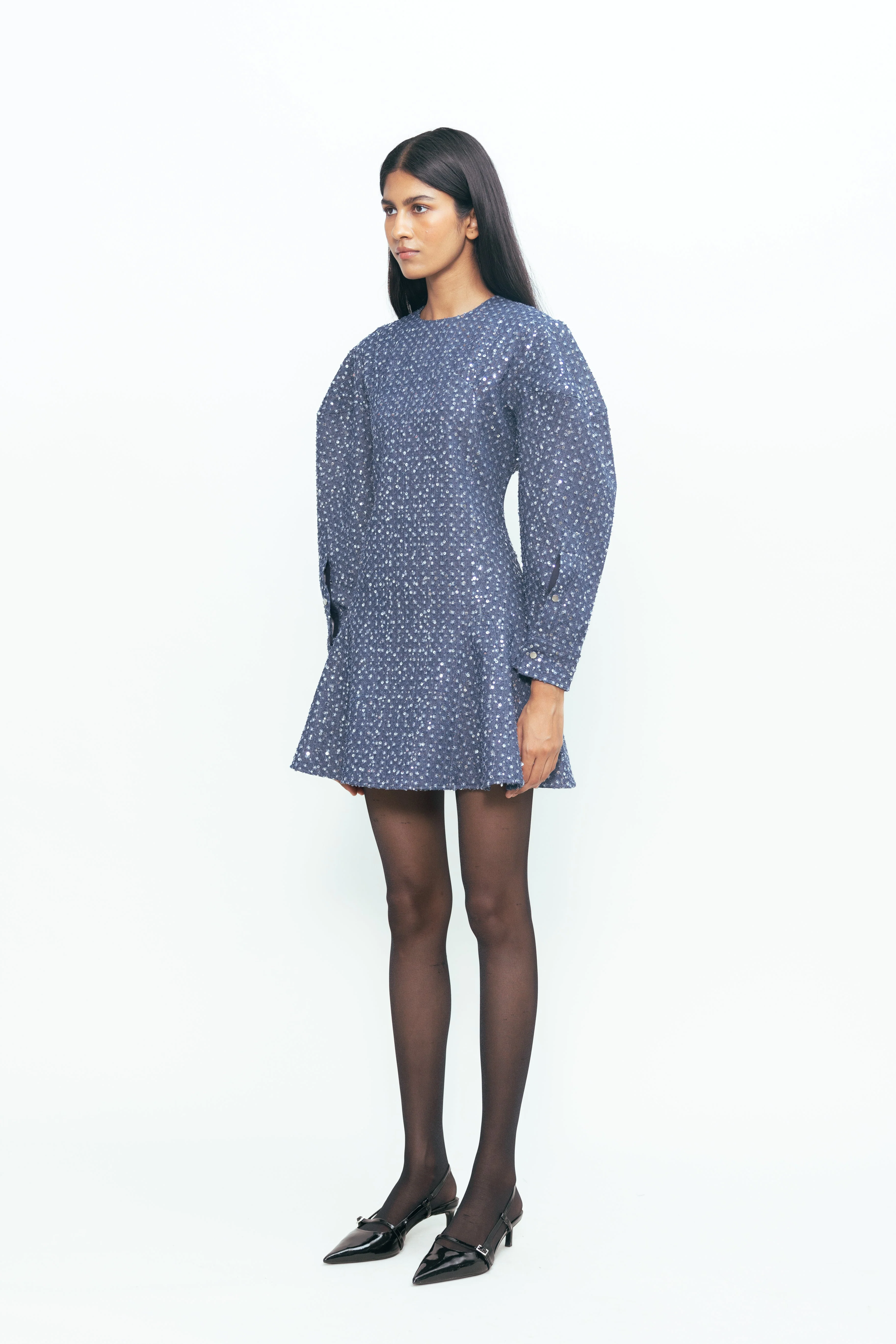 Starburst Denim Dress - Image 3