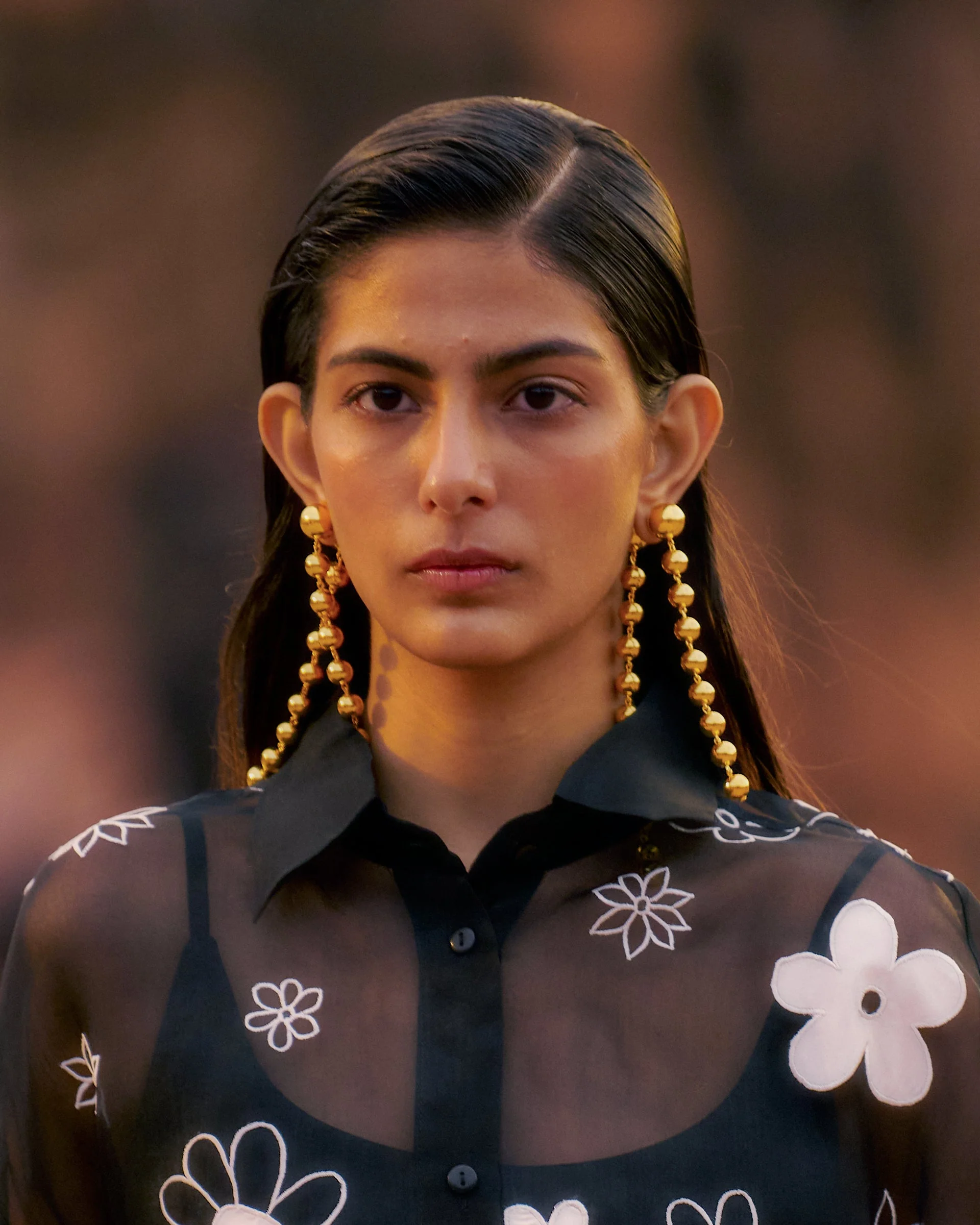 String Earrings - Gold - Image 2