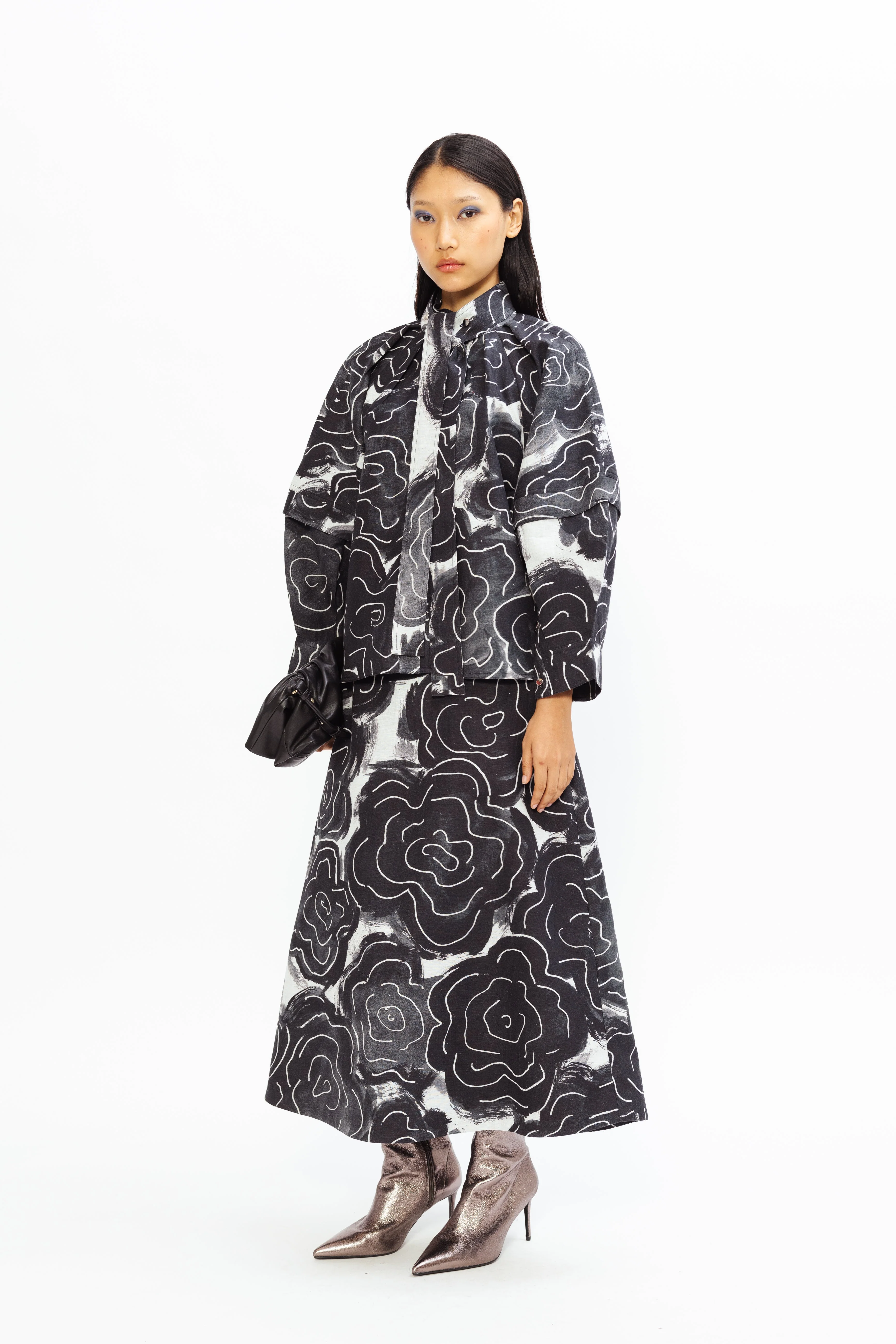 Virgina Linen Set - Charcoal - Image 2