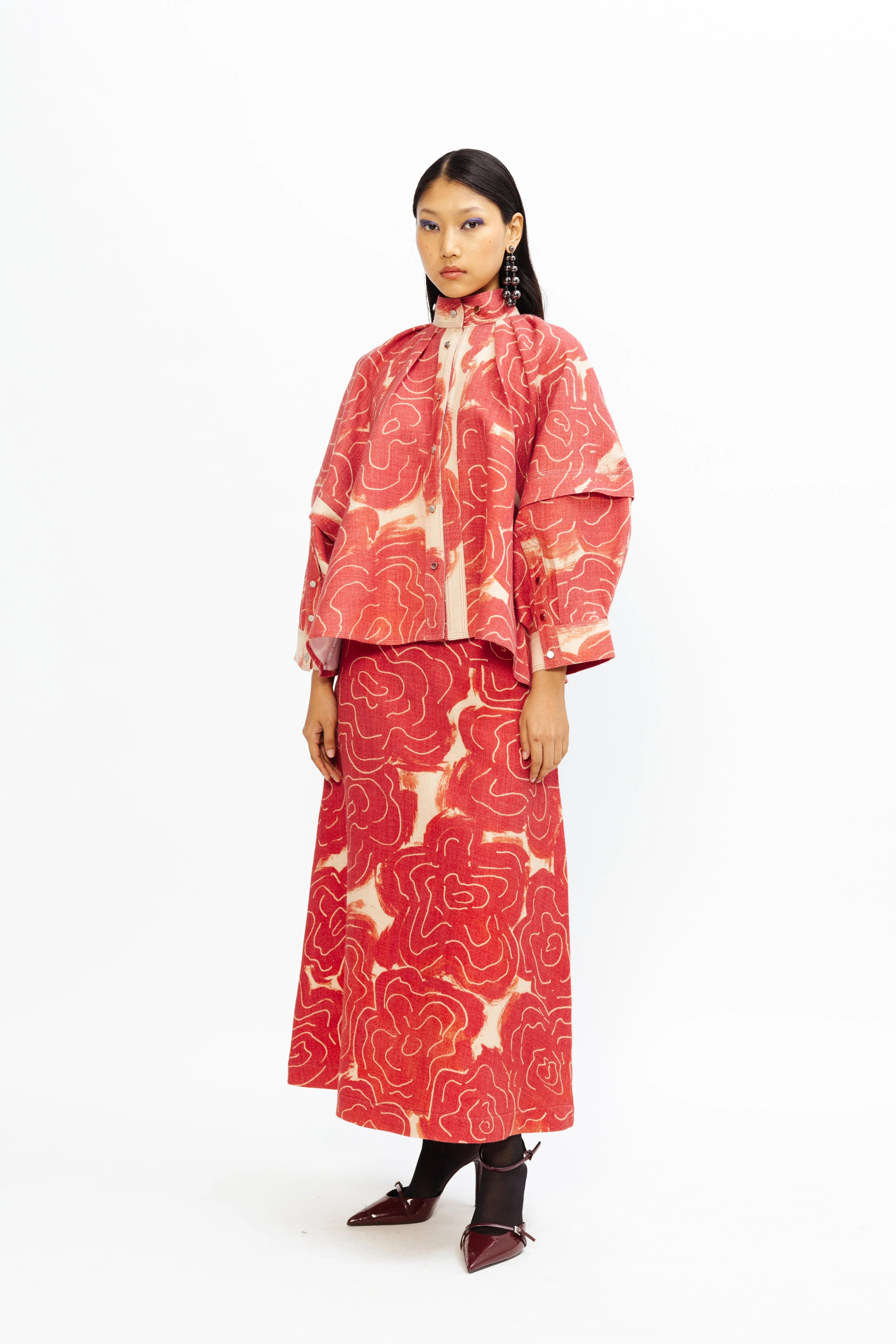 Virgina Linen Shirt - Red - Image 3