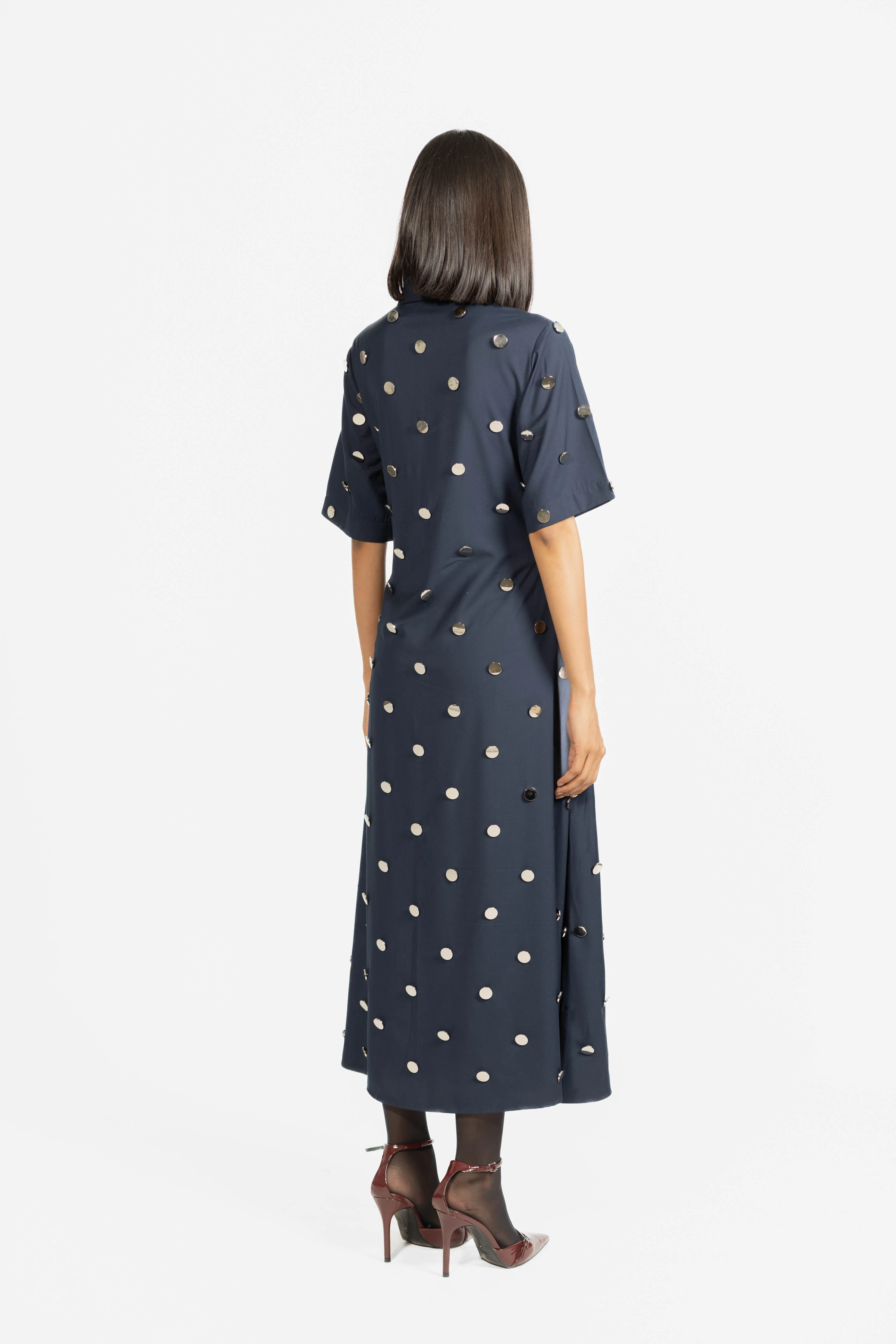 Zoey Dress - Navy - Image 4